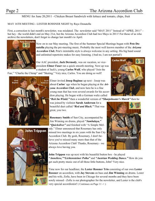 May 2011 - Arizona Accordion Club