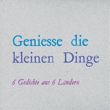 Buch_Geniesse die kleinen Dinge_