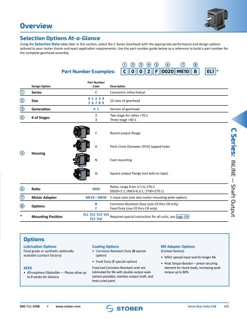 Stober 1 Servo Gear Units