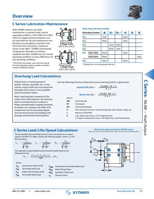 Stober 1 Servo Gear Units