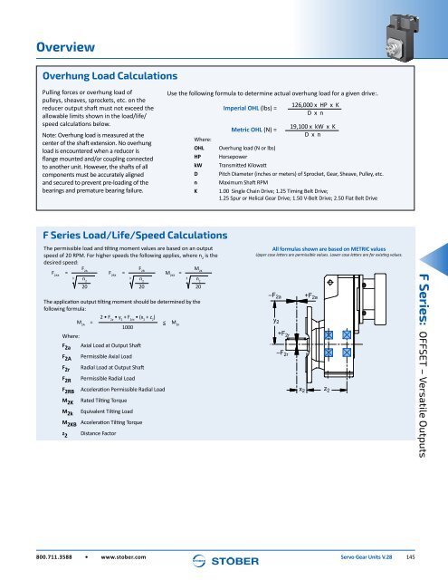 Stober 1 Servo Gear Units