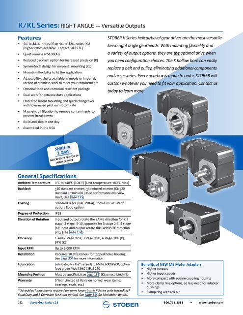 Stober 1 Servo Gear Units