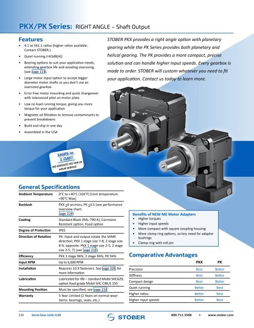 Stober 1 Servo Gear Units