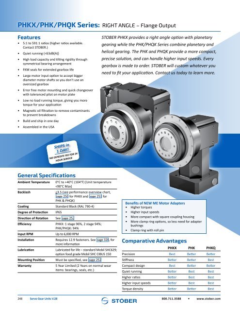 Stober 1 Servo Gear Units