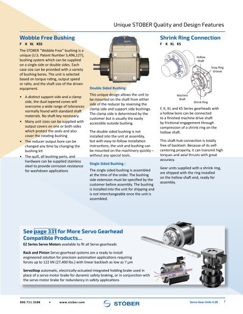 Stober 1 Servo Gear Units