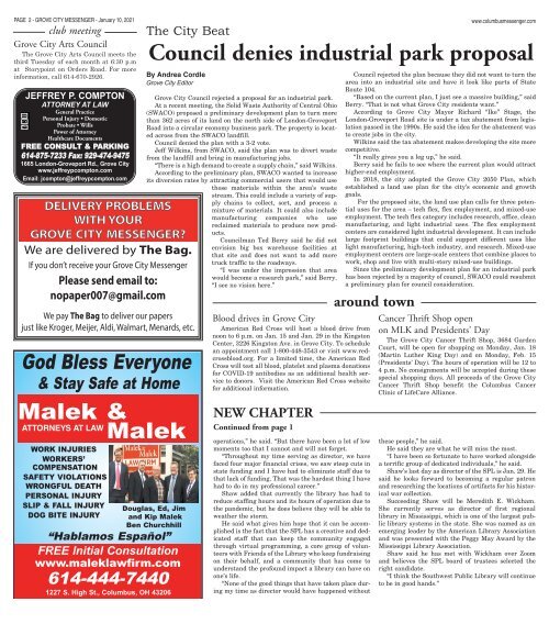 Grove City Messenger - January 10th, 2021