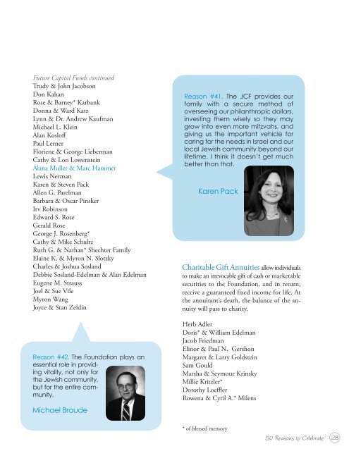 2009 Annual Report - Jewish Community Foundation