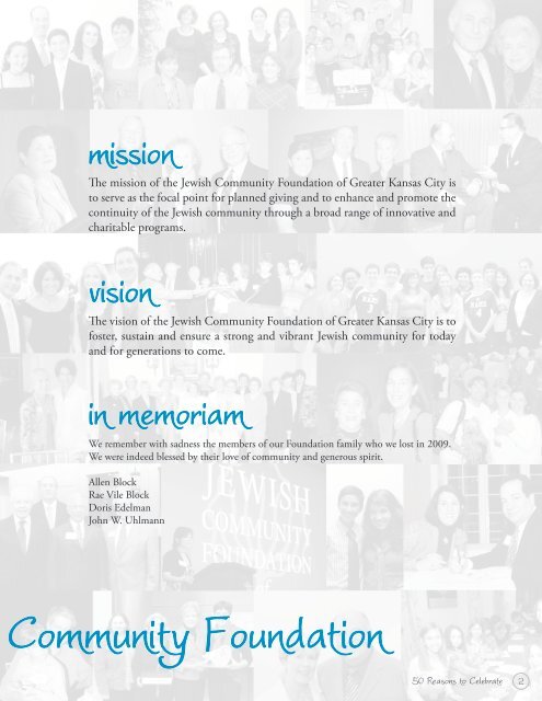 2009 Annual Report - Jewish Community Foundation