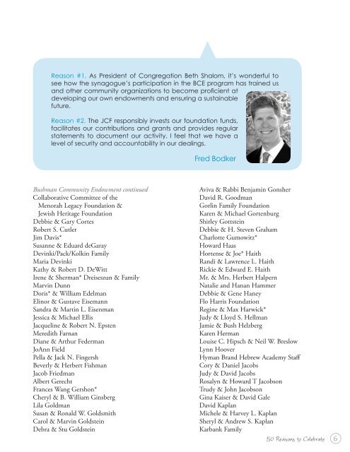 2009 Annual Report - Jewish Community Foundation