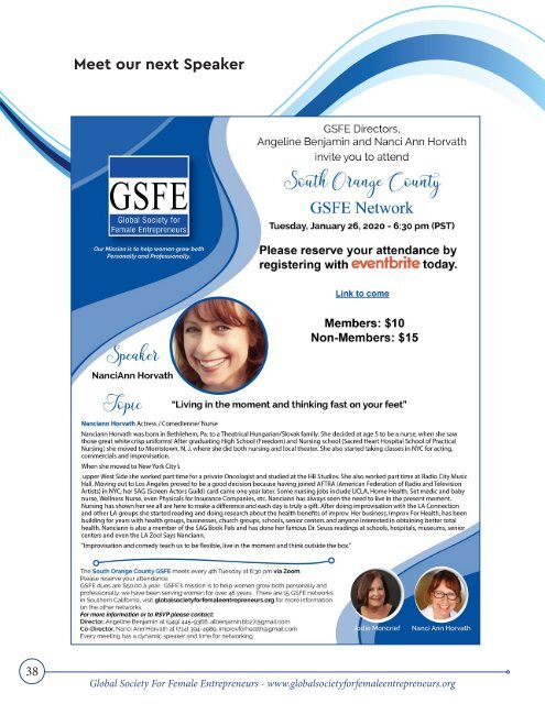 GSFE Newsletter-January 2021