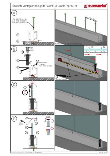 GM RAILING DOUBLE TOP: Montageanleitung