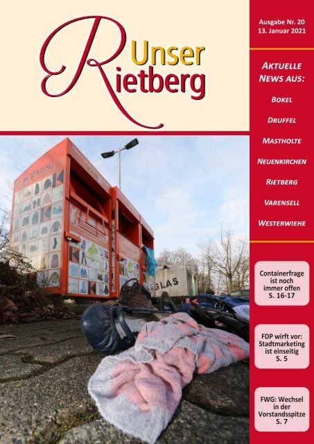 Unser Rietberg Ausgabe 20 vom 13. Januar 2021