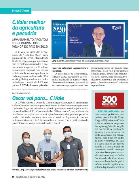 Revista C.Vale - Novembro/Dezembro de 2020