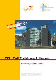ZFA / ZAH Fortbildung in Hessen - FAZH