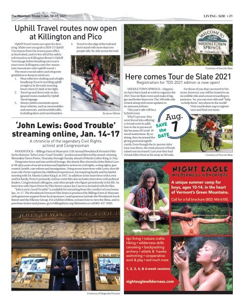 Mountain Times - Vol. 50, Number 2, Jan. 13-19, 2021