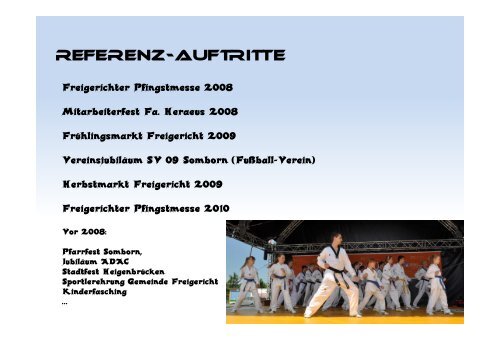 2010 Demo-Team Vorstellungx - TAEKWONDO-Freigericht