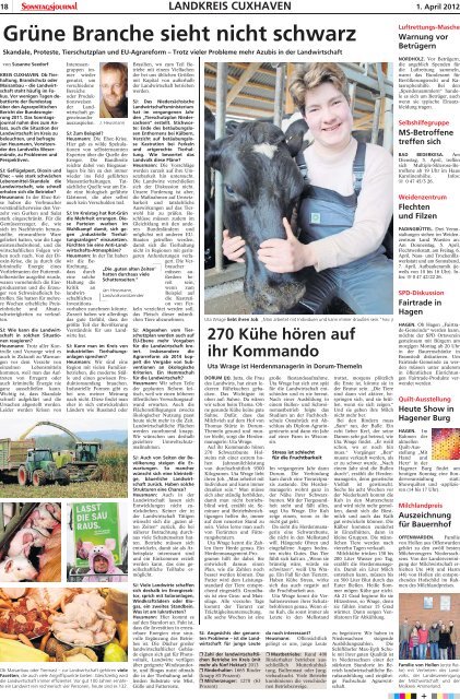 SJ-Ausgabe vom: 01. 04. 2012 - Sonntagsjournal