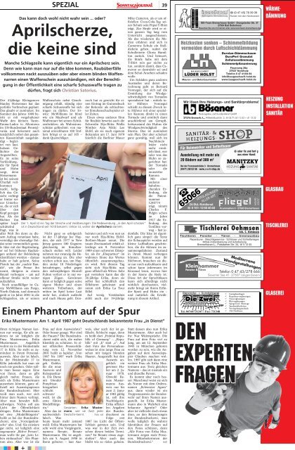 SJ-Ausgabe vom: 01. 04. 2012 - Sonntagsjournal