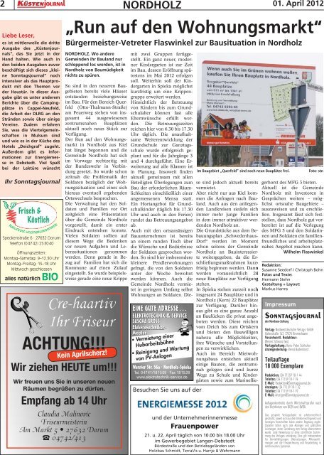 SJ-Ausgabe vom: 01. 04. 2012 - Sonntagsjournal