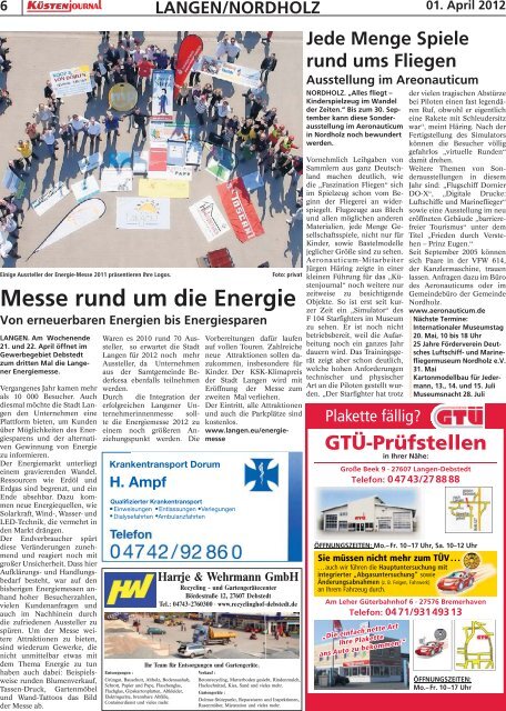 SJ-Ausgabe vom: 01. 04. 2012 - Sonntagsjournal