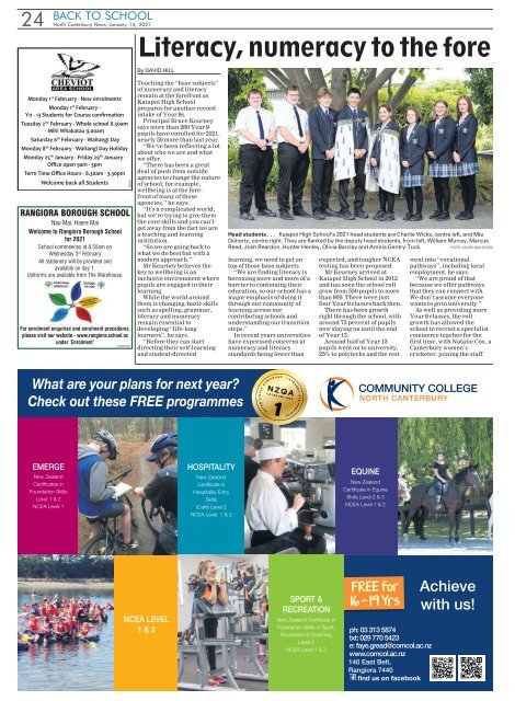 North Canterbury News: January 14, 2021