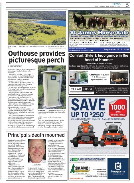 North Canterbury News: January 14, 2021