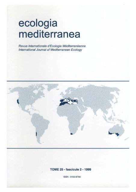 Ecologia mediterranea 1999-25(2)