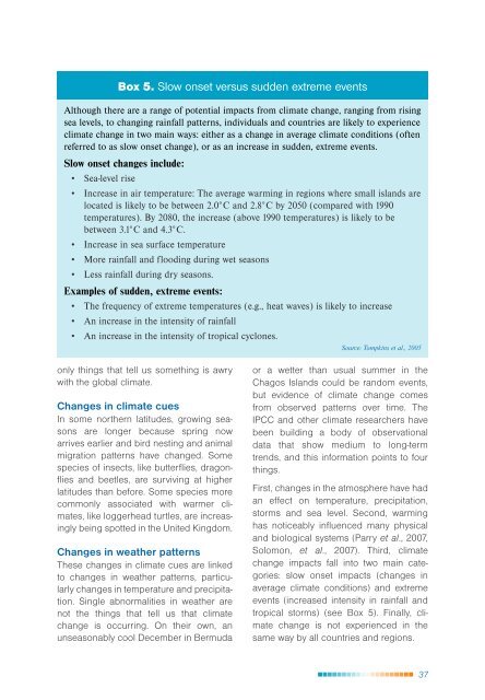 Climate change in the UKOTs an overview of the ... - JNCC - Defra