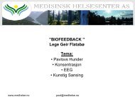 BIOFEEDBACK ” Lege Geir Flatabø Tema - Autisme kan behandles