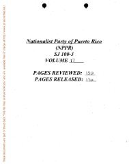 1 - FBI Files on Puerto Ricans