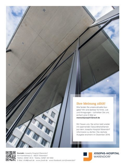 mensch joseph! | Magazin 3-2018