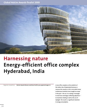 Harnessing nature Energy-efficient office complex Hyderabad, India