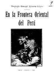 En la frontera oriental del Perú / - Biblioteca Luis Ángel Arango