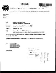 Arizona Corporation Commission Public Comment Form