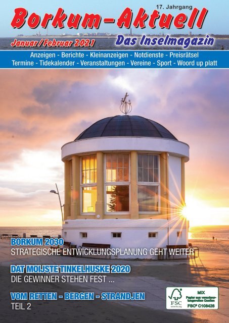 Januar/Februar 2021 Borkum-Aktuell - Das Inselmagazin