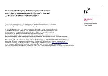 Abstracts der Zertifikats- und Diplomarbeiten 2002-2007 (pdf