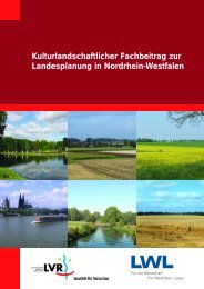 Kulturlandschaftlicher Fachbeitrag zur Landesplanung in Nordrhein ...