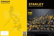 Stanley Power Tools Catalog