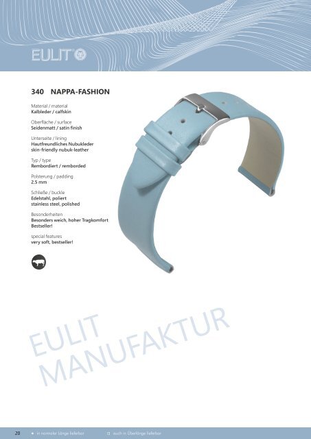 EULIT-Uhrbandkatalog 2021