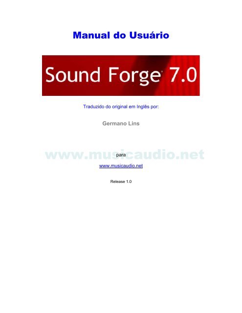 manual sound forge - Canto e Fibra