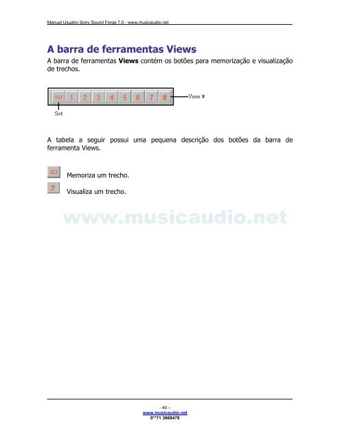 manual sound forge - Canto e Fibra