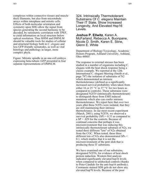 Program of the 2001 International Worm Meeting - Sternberg Lab ...