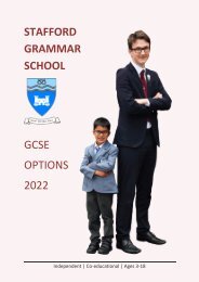 GCSE OPTIONS 2022