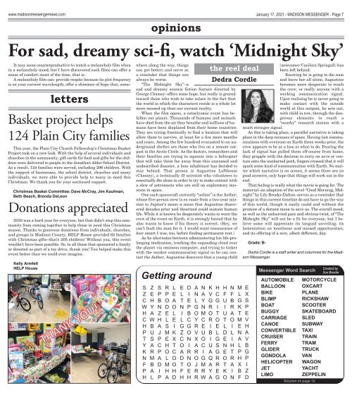 Madison Messenger - January 17th, 2020