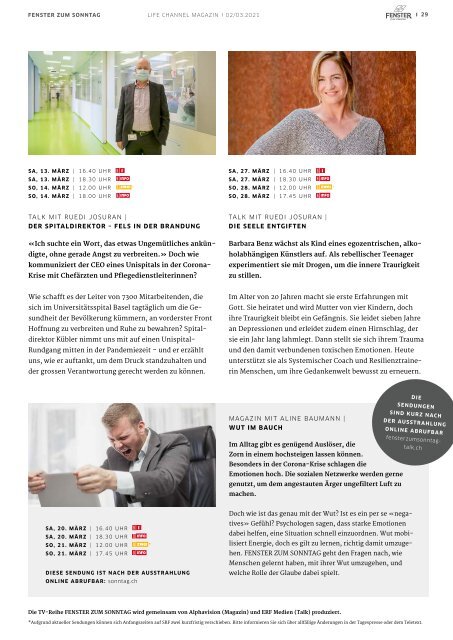 Life Channel Magazin Februar/März 2021