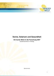 Neues von Sonne und Gesundheit - 10-2007