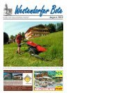 Westendorfer Bote Ausgabe August 2010 - Brixental