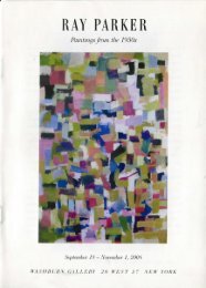 Ray Parker: Paintings from the 1950s (2008)