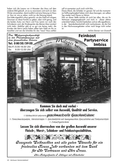 Gemeinde-Blatt Dez. «02 - Gewerbeverein Aschau