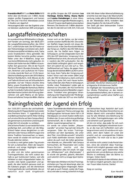 SPORT-REPORT - SC Poppenbüttel von 1930 e.V.